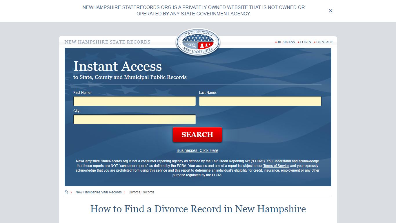 How to Find a Divorce Record in New Hampshire